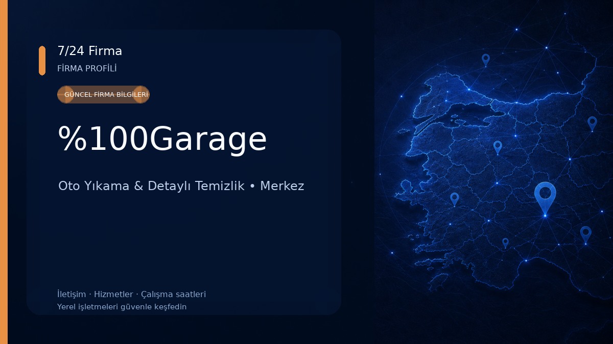 %100Garage Oto Yıkama & Detaylı Temizlik