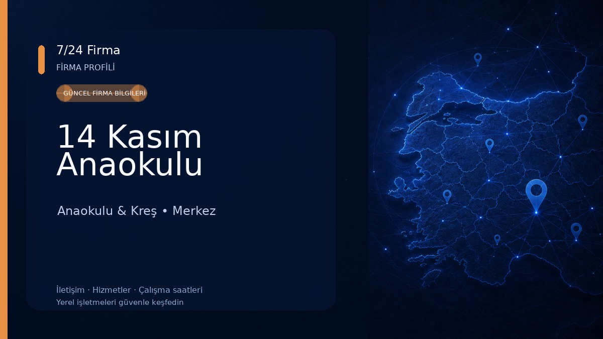 14 Kasım Anaokulu Anaokulu & Kreş