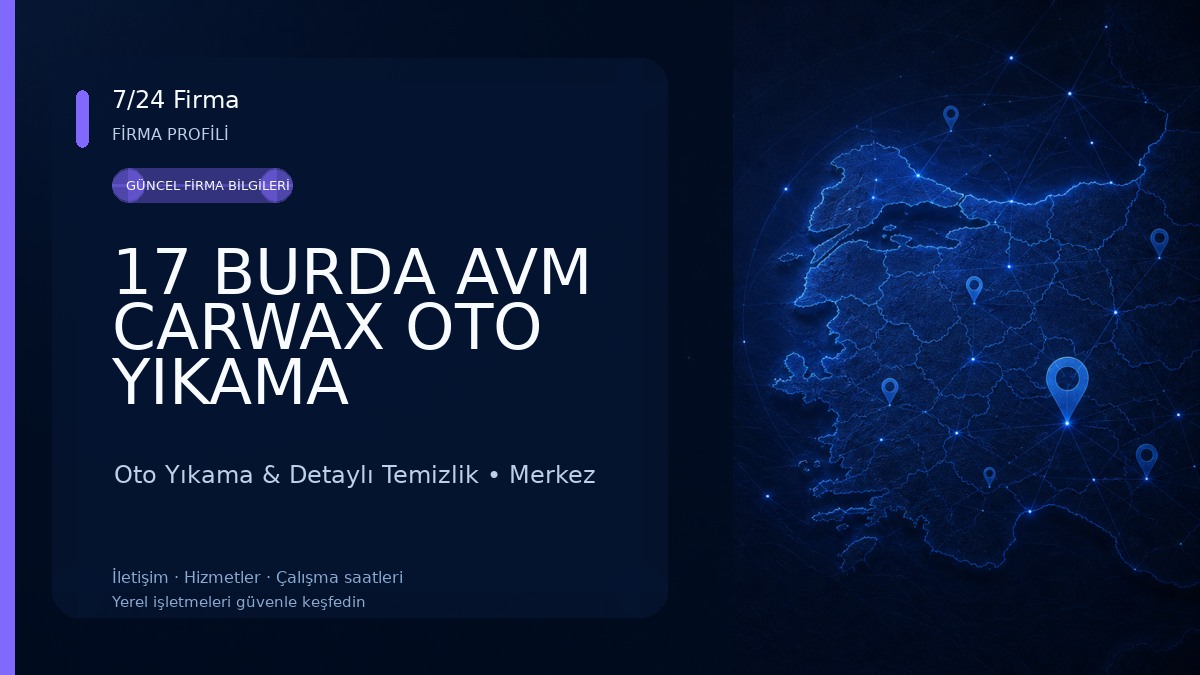 17 BURDA AVM CARWAX OTO YIKAMA Oto Yıkama & Detaylı Temizlik