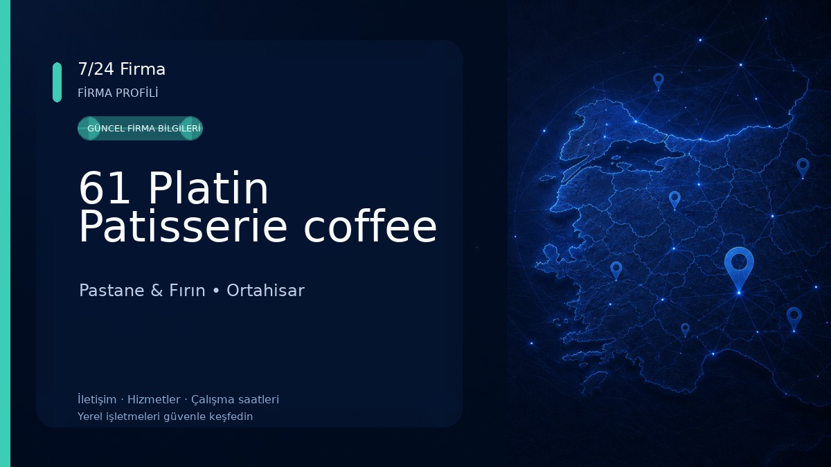 61 Platin Patisserie coffee Pastane & Fırın
