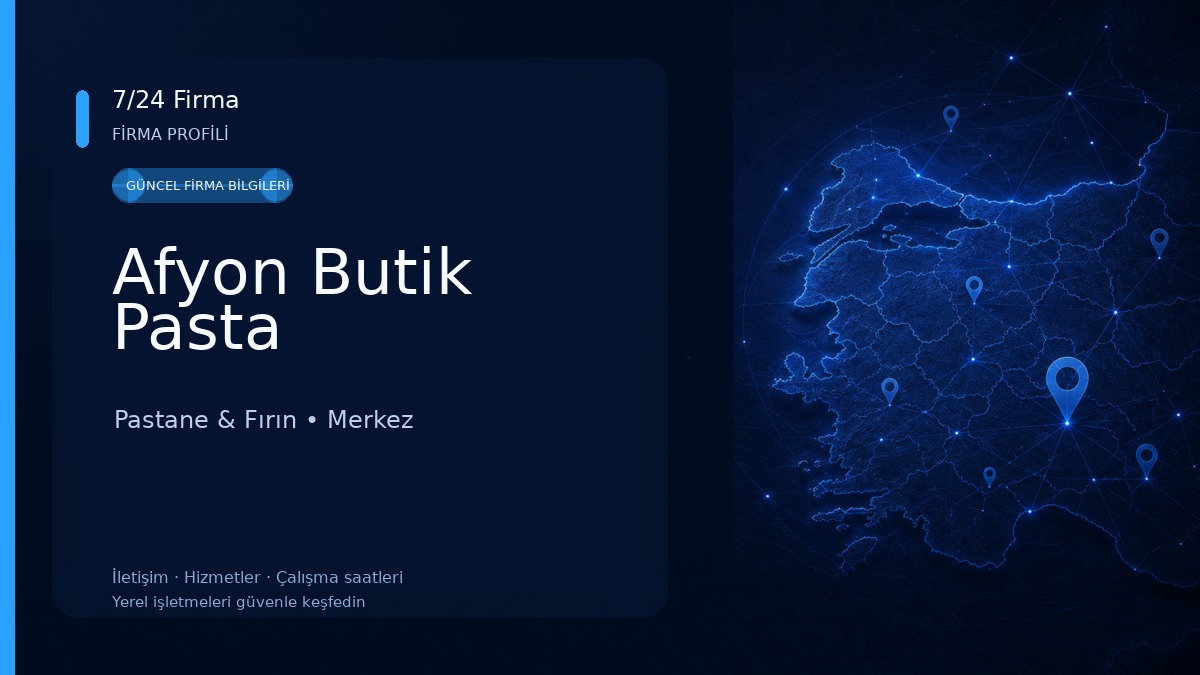 Afyon Butik Pasta Pastane & Fırın