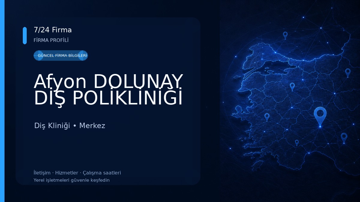 Afyon DOLUNAY DİŞ POLİKLİNİĞİ Diş Kliniği
