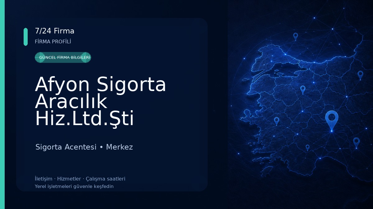Afyon Sigorta Aracılık Hiz.Ltd.Şti Sigorta Acentesi
