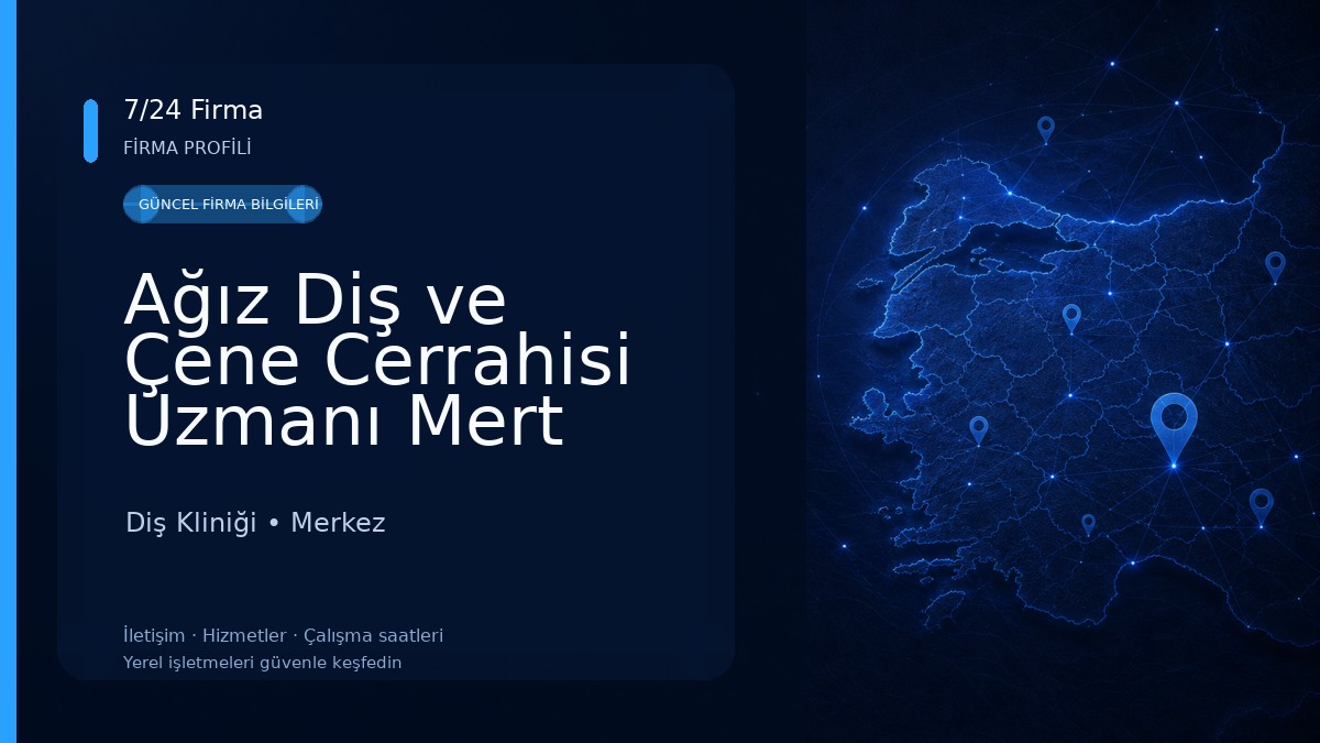 Ağız Diş ve Çene Cerrahisi Uzmanı Mert CAN & Diş Hekimi Kenan KAVURMACI