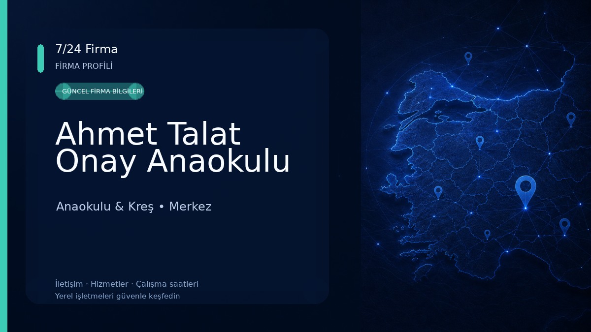 Ahmet Talat Onay Anaokulu Anaokulu & Kreş