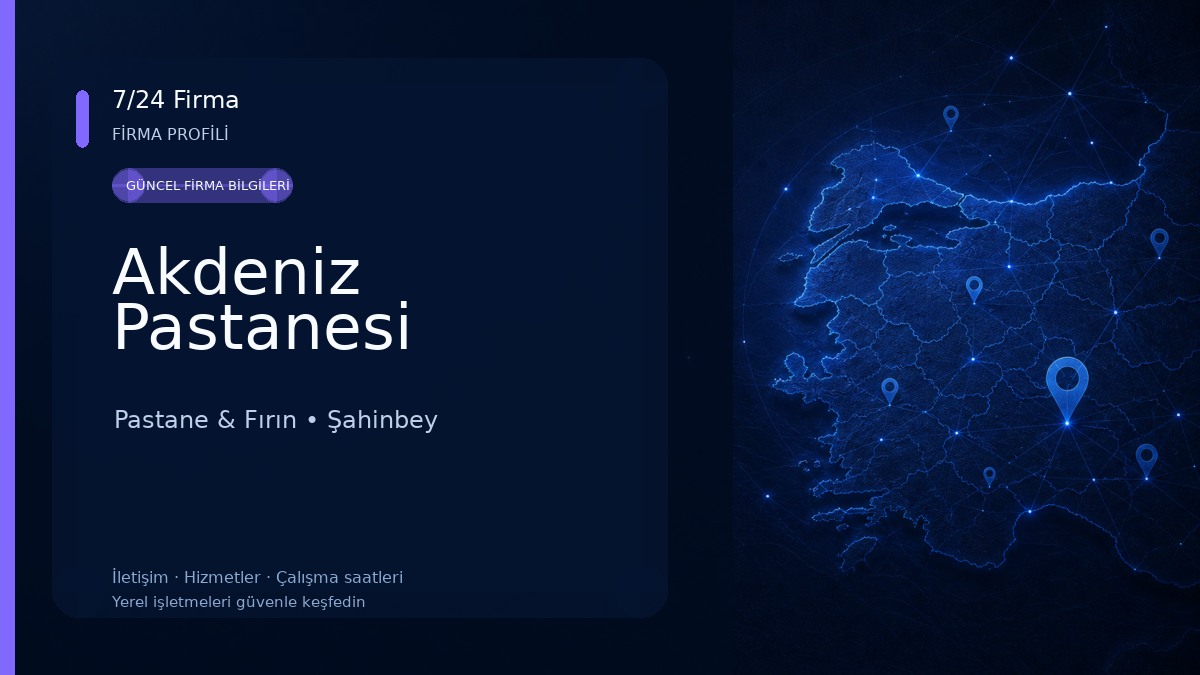 Akdeniz Pastanesi Pastane & Fırın