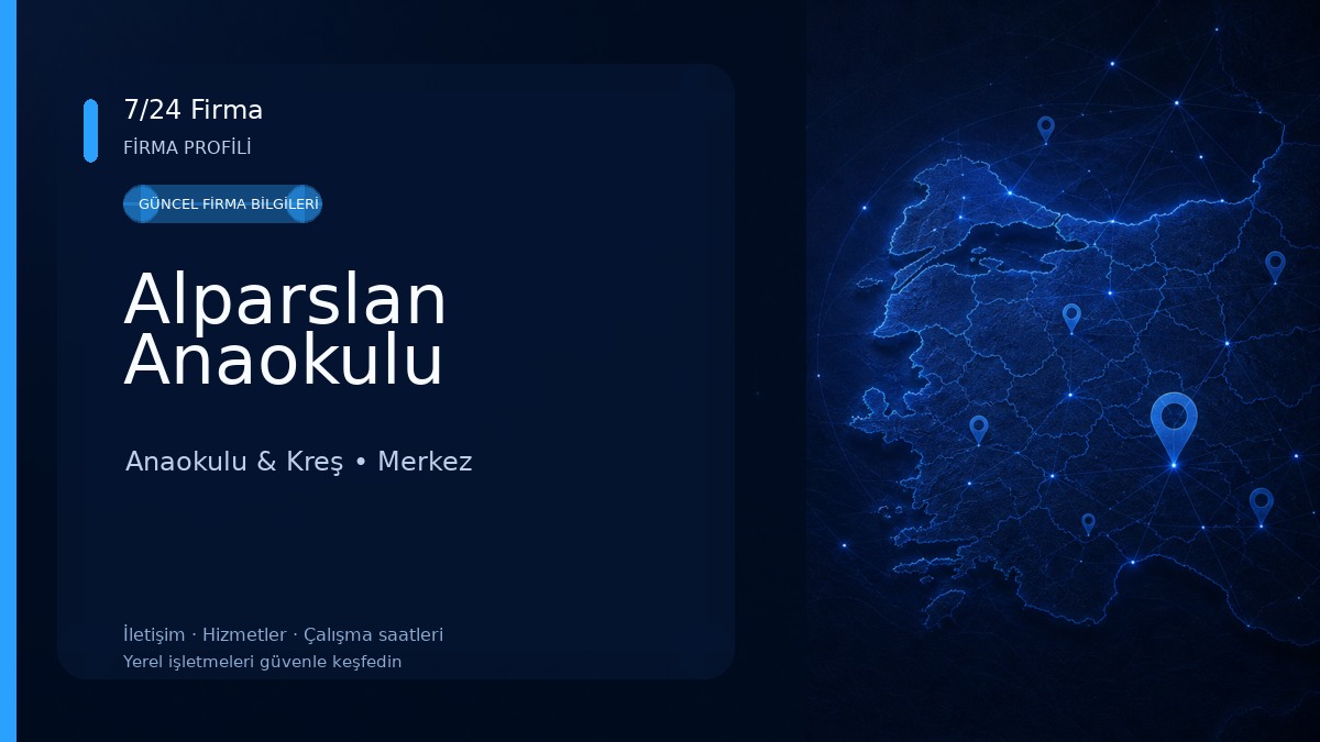Alparslan Anaokulu Anaokulu & Kreş