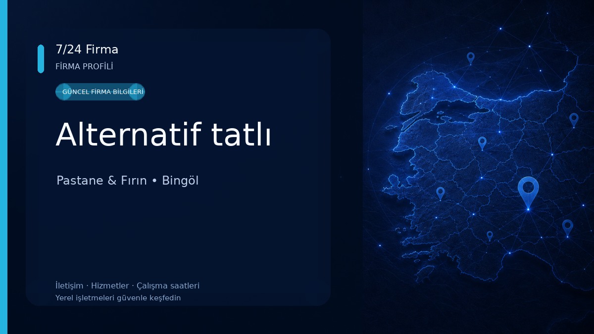Alternatif tatlı Pastane & Fırın