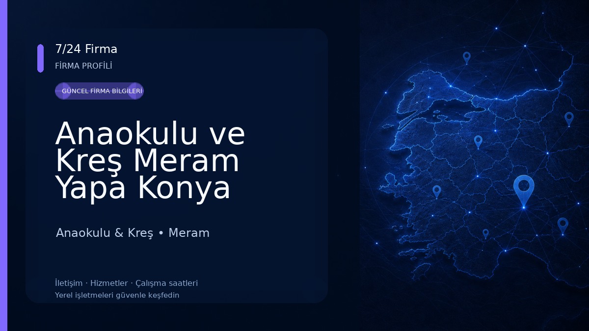 Anaokulu ve Kreş Meram Yapa Konya Anaokulu & Kreş