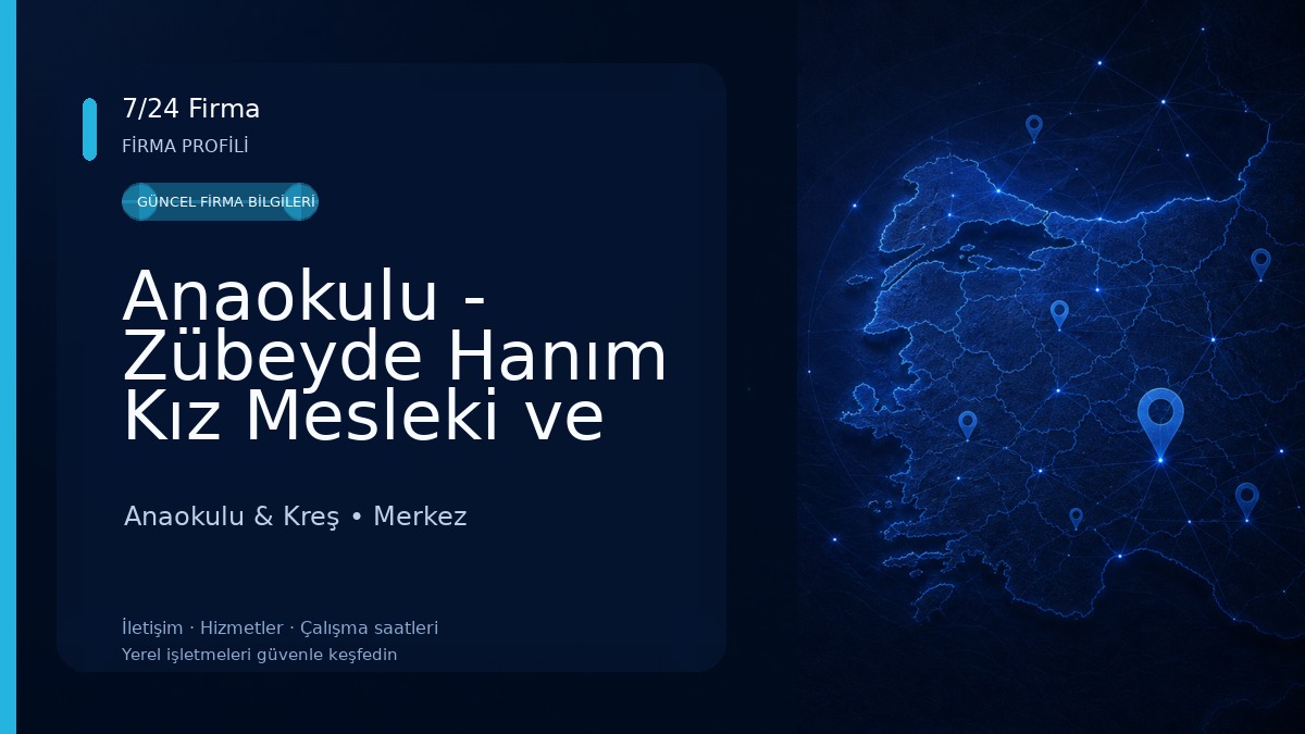 Anaokulu - Zübeyde Hanım Kız Mesleki ve Teknik Anadolu Lisesi Uygulama Anaokulu Anaokulu & Kreş