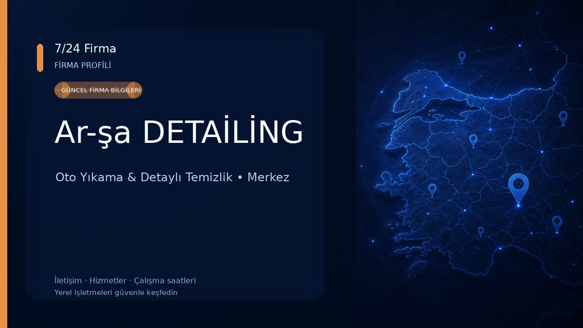 Ar-şa DETAİLİNG Oto Yıkama & Detaylı Temizlik