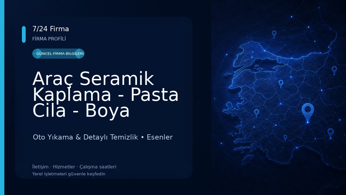 Araç Seramik Kaplama - Pasta Cila - Boya Koruma - Motor Yıkama
