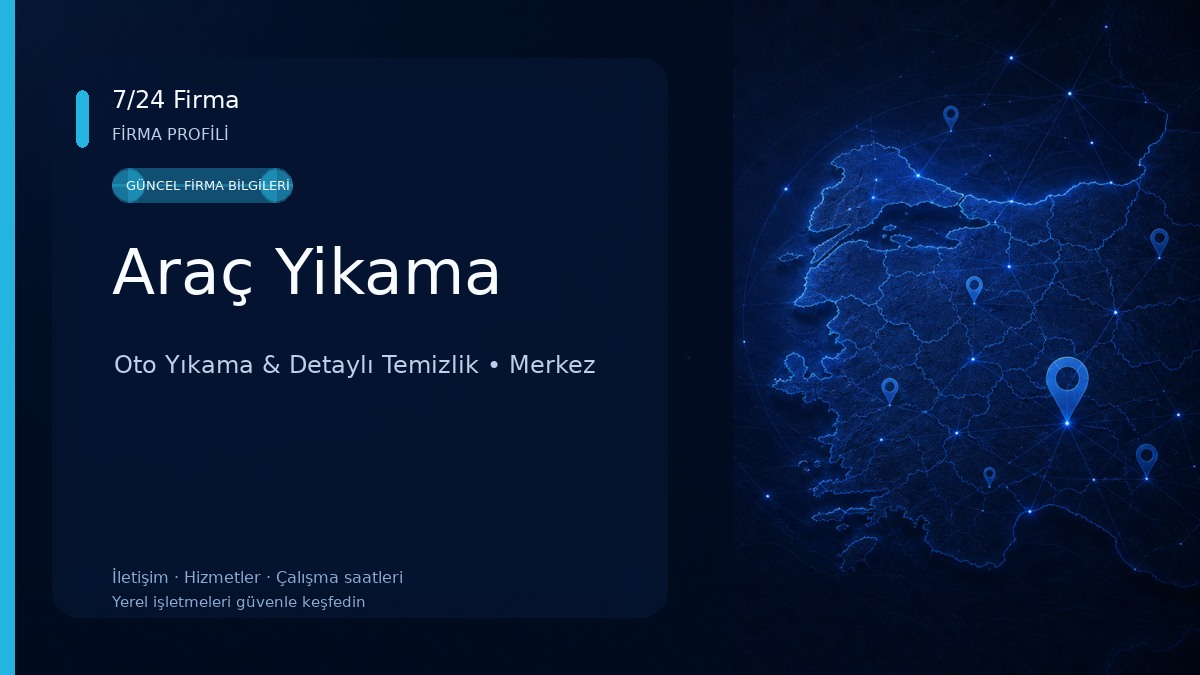 Araç Yikama Oto Yıkama & Detaylı Temizlik