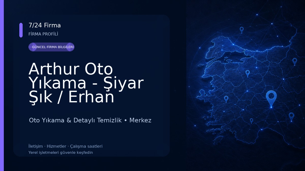 Arthur Oto Yıkama - Şiyar Şık / Erhan Deniz Oto Yıkama & Detaylı Temizlik