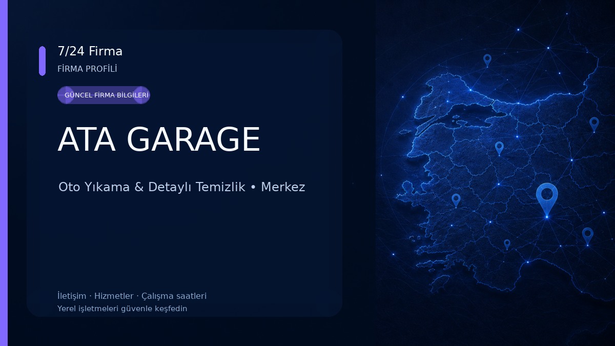 ATA GARAGE Oto Yıkama & Detaylı Temizlik