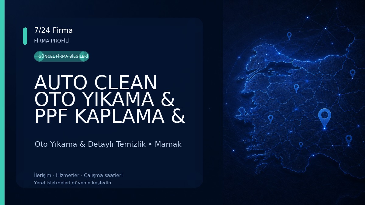 AUTO CLEAN OTO YIKAMA & PPF KAPLAMA & PASTA CİLA & DETAYLI TEMİZLİK & FAR TEMİZLİĞİ Oto Yıkama & Detaylı Temizlik