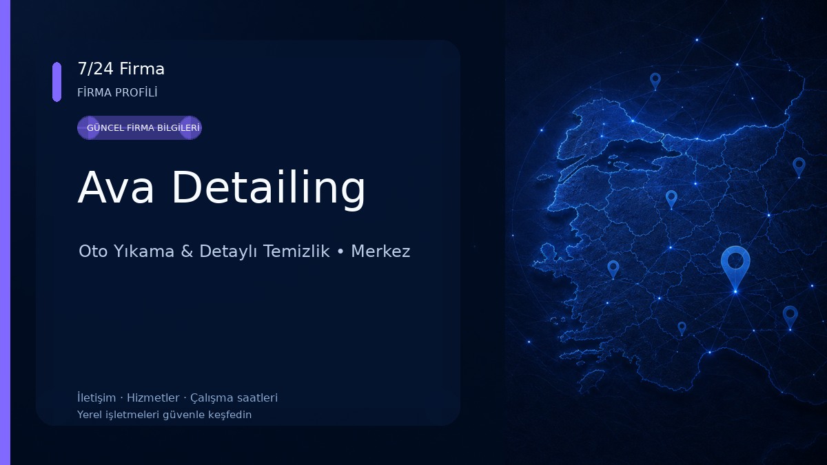 Ava Detailing Oto Yıkama & Detaylı Temizlik