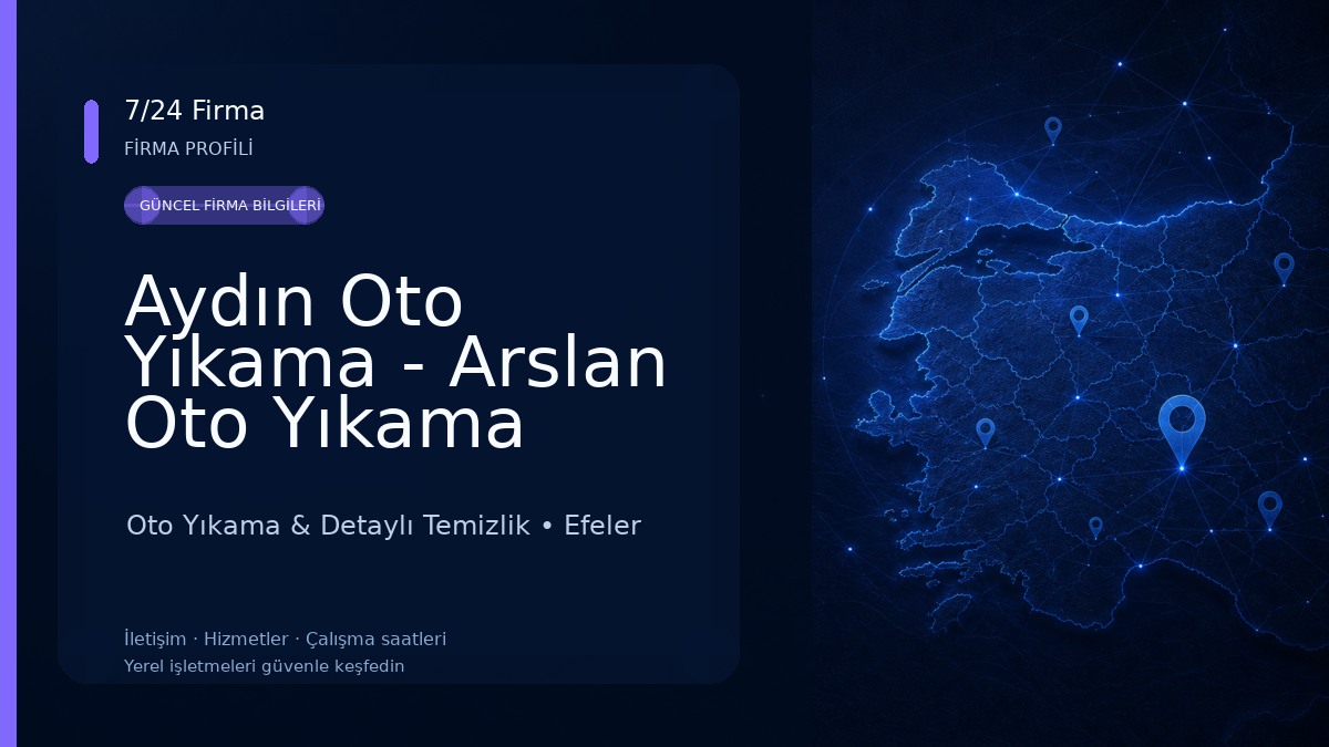 Aydın Oto Yıkama - Arslan Oto Yıkama 