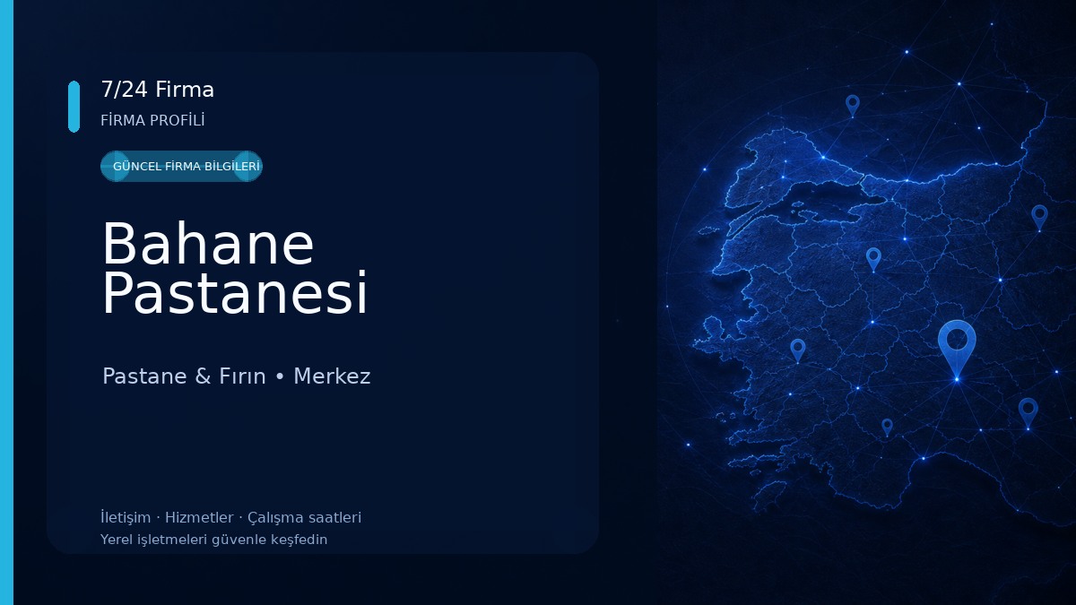 Bahane Pastanesi Pastane & Fırın