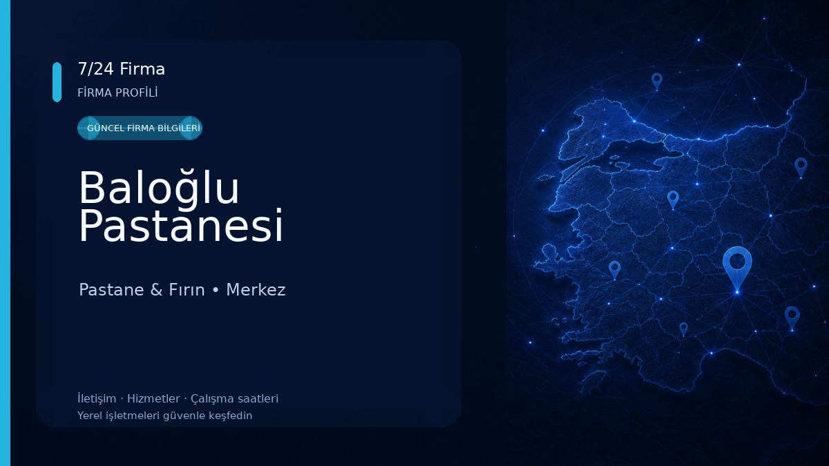 Baloğlu Pastanesi Pastane & Fırın