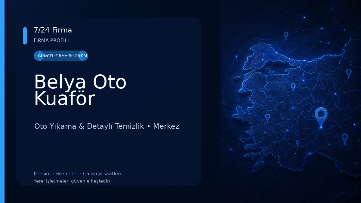 Belya Oto Kuaför Oto Yıkama & Detaylı Temizlik