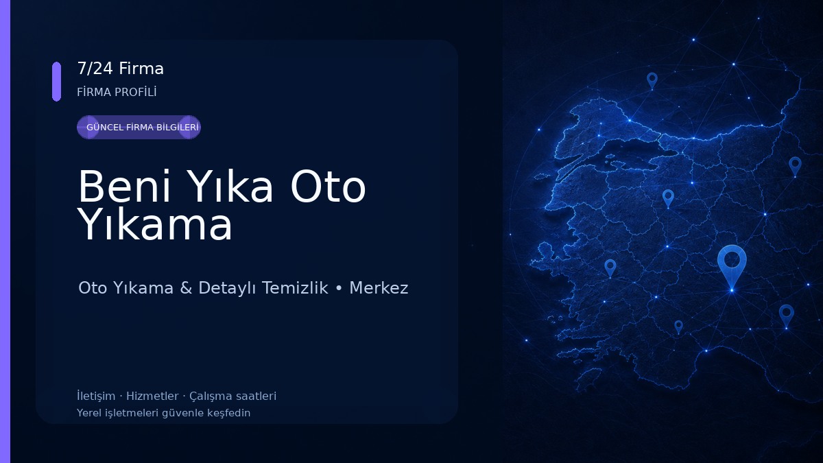 Beni Yıka Oto Yıkama Oto Yıkama & Detaylı Temizlik