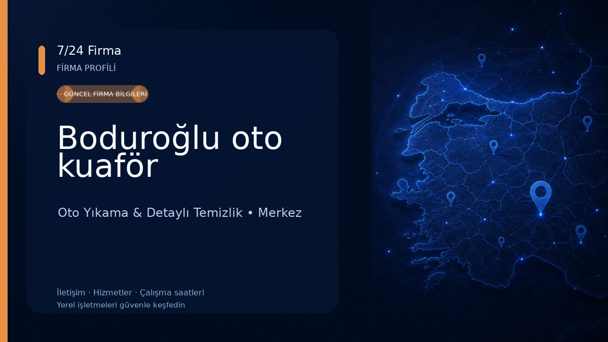 Boduroğlu oto kuaför Oto Yıkama & Detaylı Temizlik