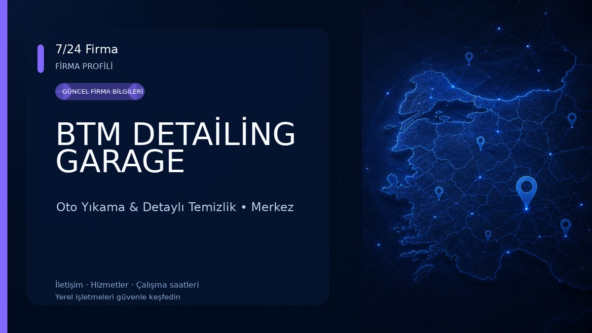 BTM DETAİLİNG GARAGE Oto Yıkama & Detaylı Temizlik