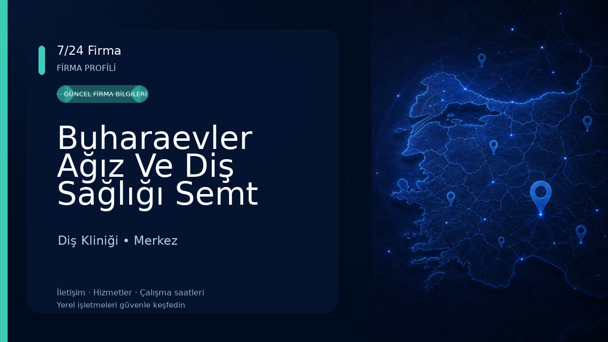 Buharaevler Ağız Ve Diş Sağlığı Semt Polikliniği Diş Kliniği