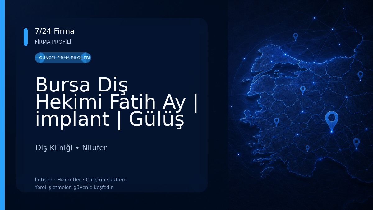 Bursa Diş Hekimi Fatih Ay | implant | Gülüş Tasarımı | Dentist Diş Kliniği