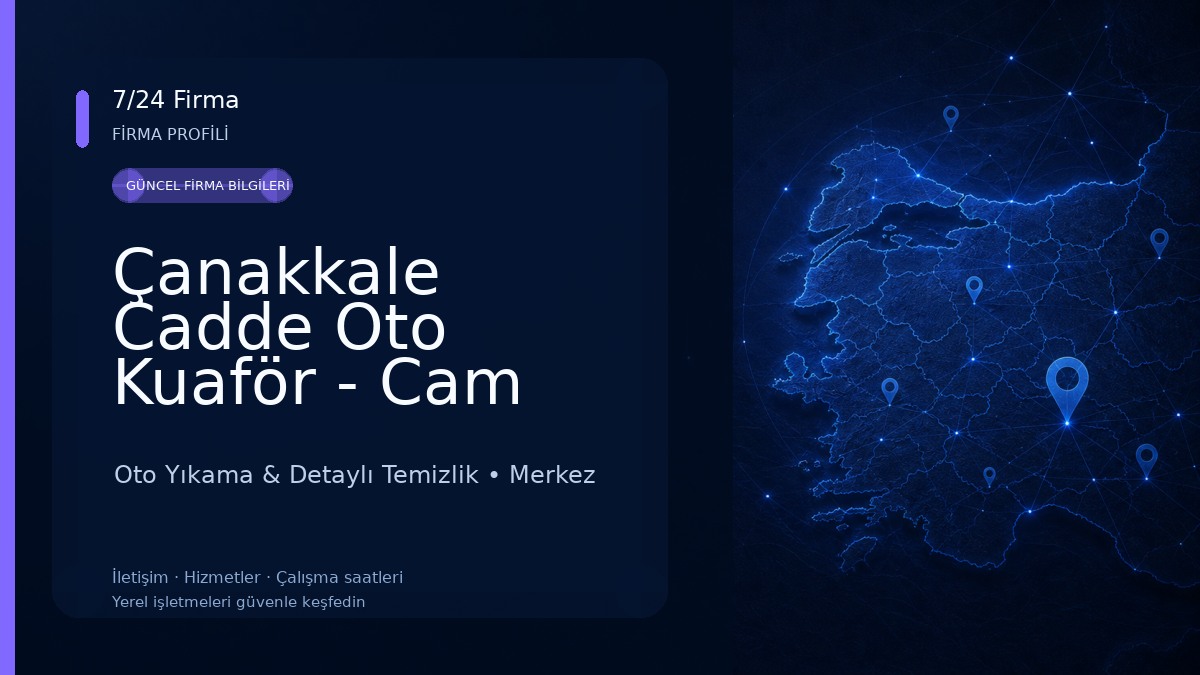 Çanakkale Cadde Oto Kuaför - Cam Filmi