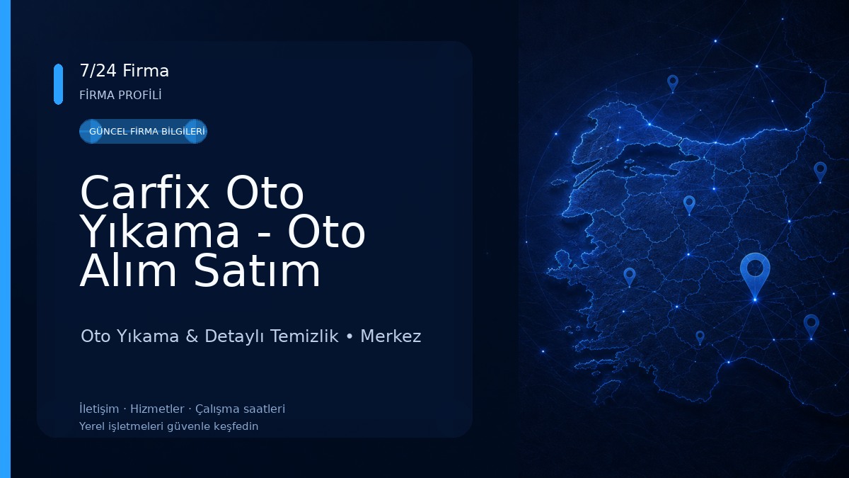 Carfix Oto Yıkama - Oto Alım Satım Oto Yıkama & Detaylı Temizlik