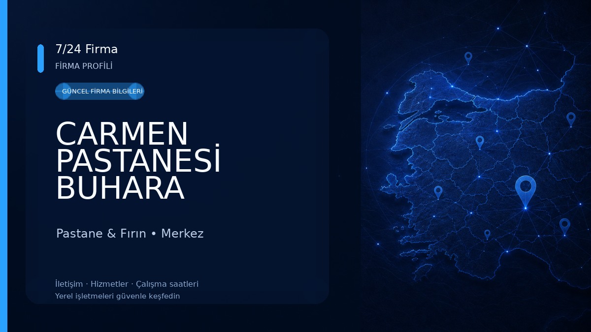 CARMEN PASTANESİ BUHARA Pastane & Fırın