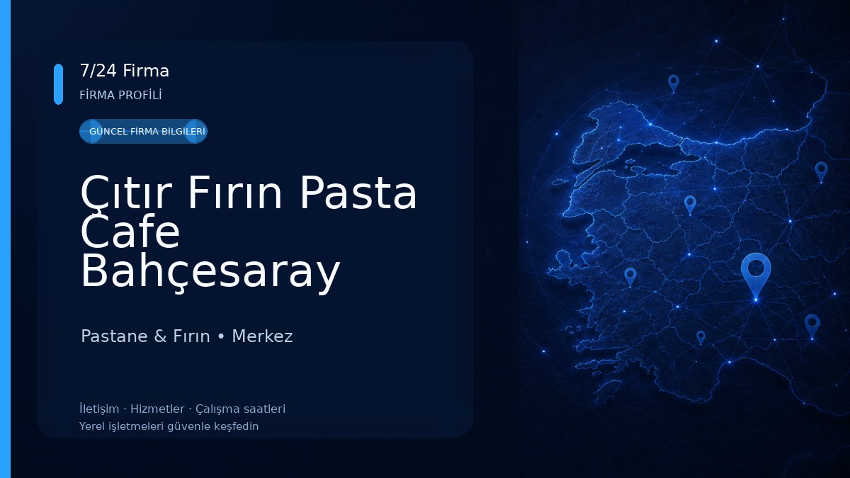 Çıtır Fırın Pasta Cafe Bahçesaray Caddesi Pastane & Fırın