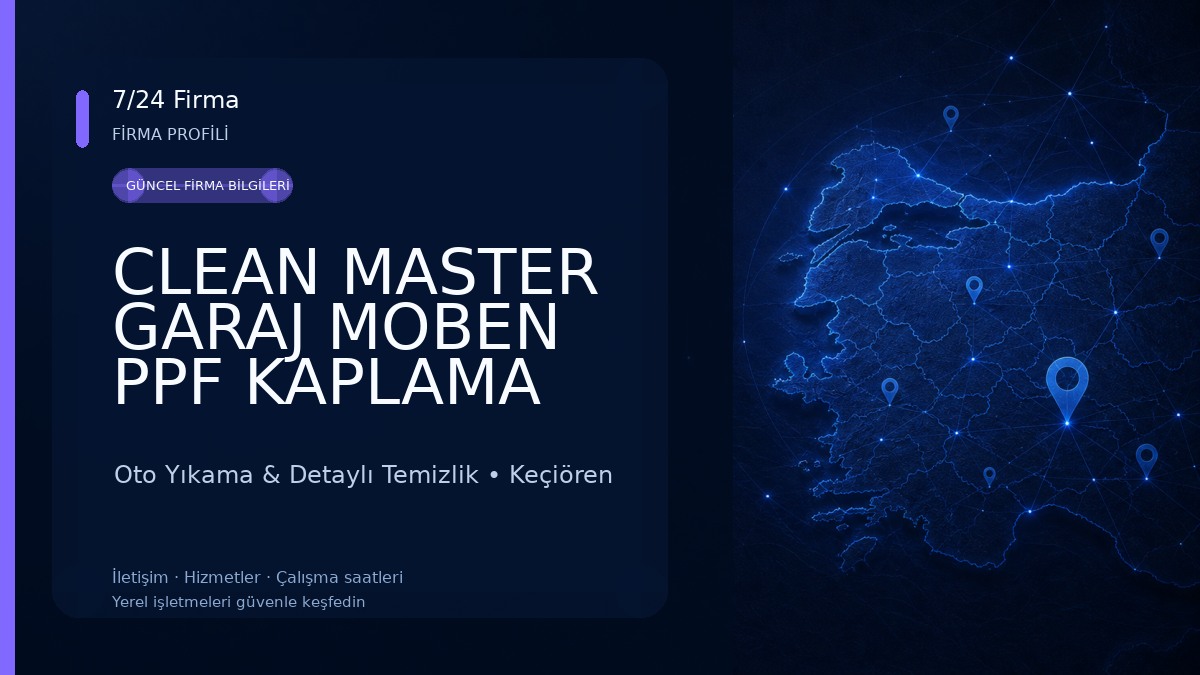 CLEAN MASTER GARAJ MOBEN PPF KAPLAMA ANKARA - OTO YIKAMA & DETAILING ETLİK