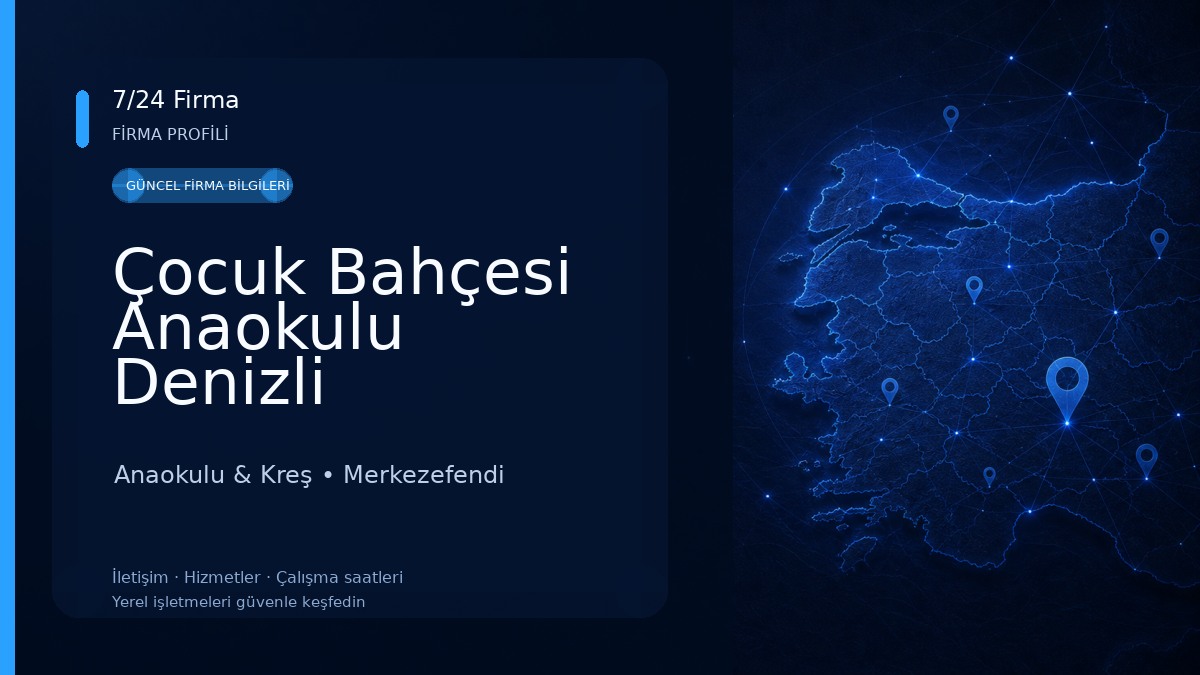 Çocuk Bahçesi Anaokulu Denizli