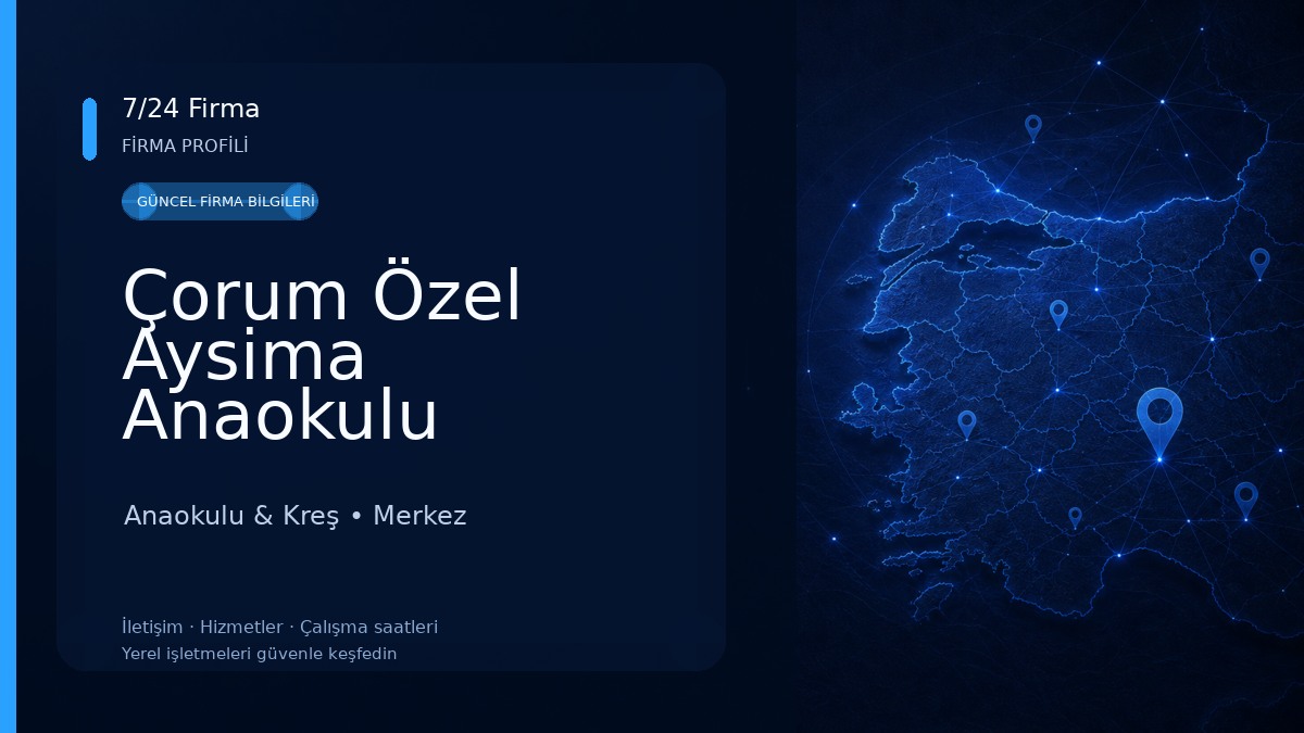 Çorum Özel Aysima Anaokulu 