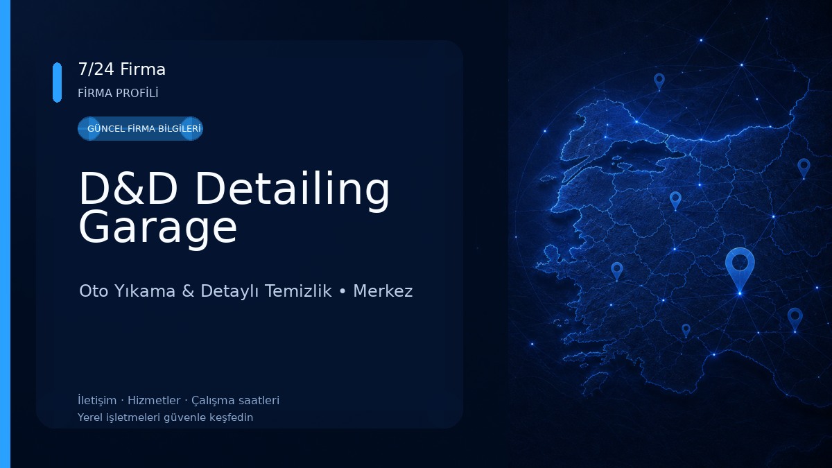 D&D Detailing Garage Oto Yıkama & Detaylı Temizlik