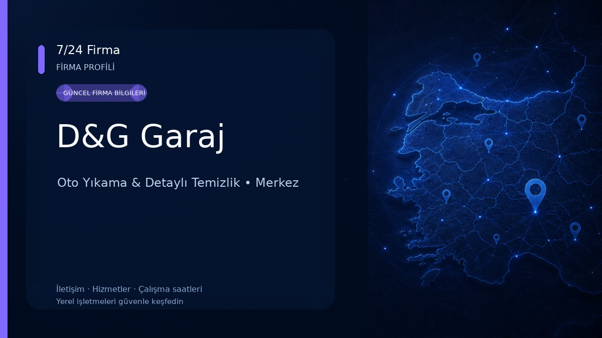 D&G Garaj Oto Yıkama & Detaylı Temizlik