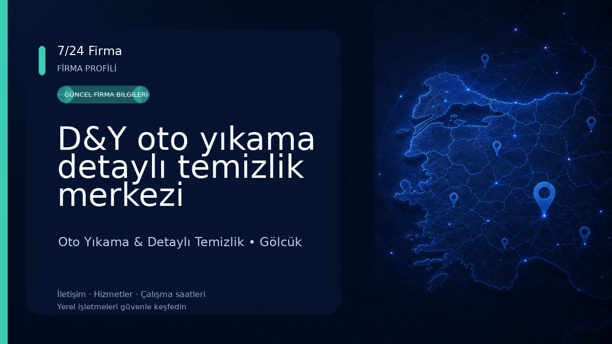D&Y oto yıkama detaylı temizlik merkezi Oto Yıkama & Detaylı Temizlik