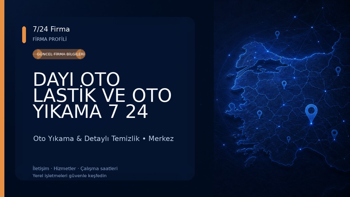 DAYI OTO LASTİK VE OTO YIKAMA 7 24 YOL YARDIM PETLAS SAVA CONTİNENTAL PİRELLİ