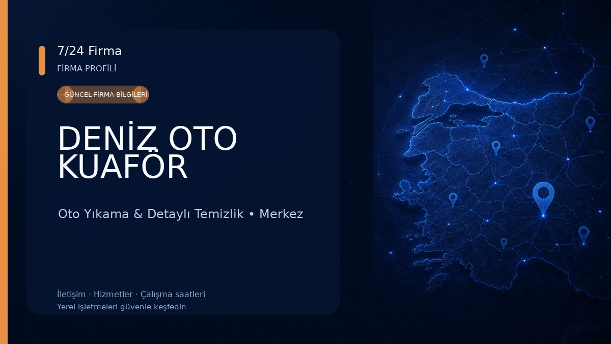 DENİZ OTO KUAFÖR Oto Yıkama & Detaylı Temizlik