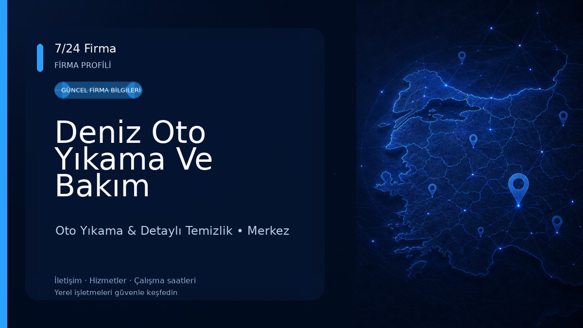 Deniz Oto Yıkama Ve Bakım Oto Yıkama & Detaylı Temizlik