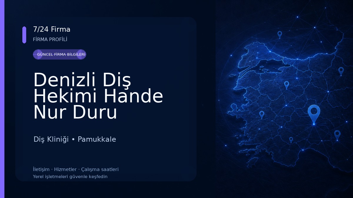 Denizli Diş Hekimi Hande Nur Duru