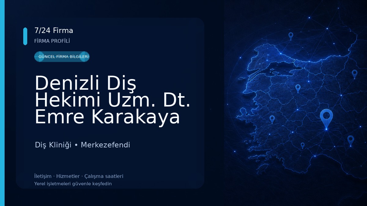 Denizli Diş Hekimi Uzm. Dt. Emre Karakaya 