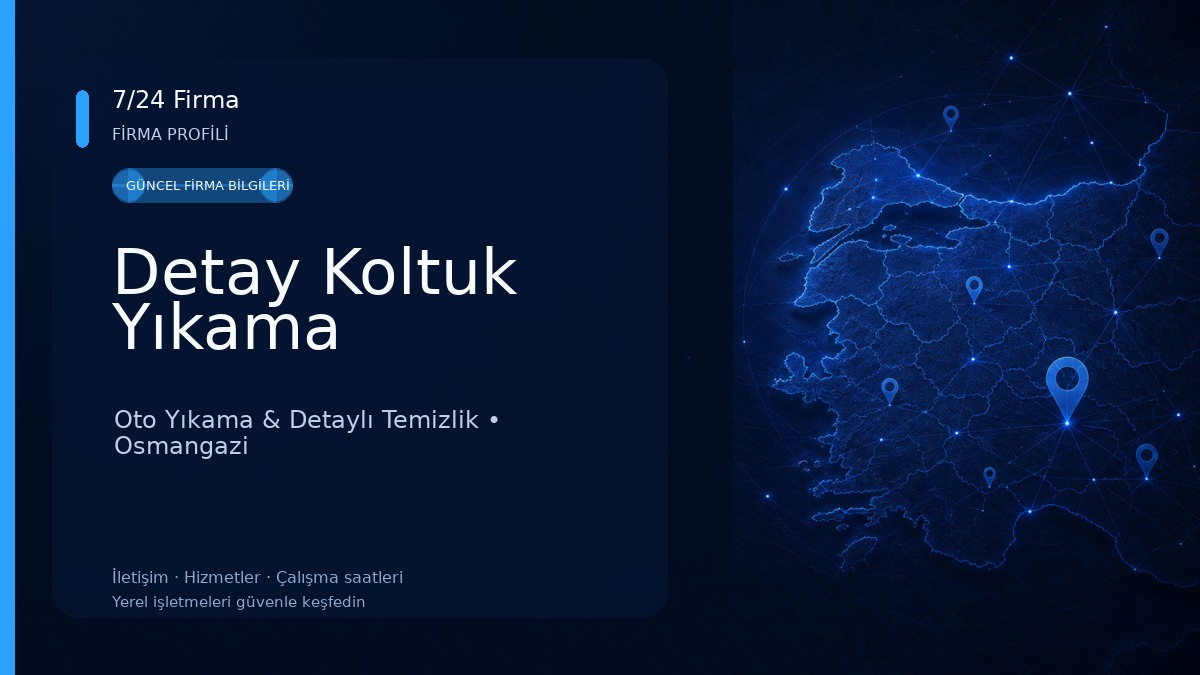 Detay Koltuk Yıkama Oto Yıkama & Detaylı Temizlik