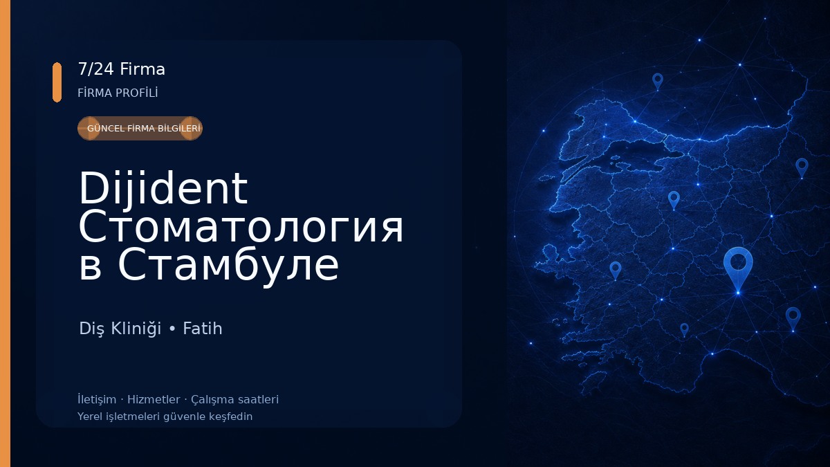 Dijident Стоматология в Стамбуле Diş Kliniği