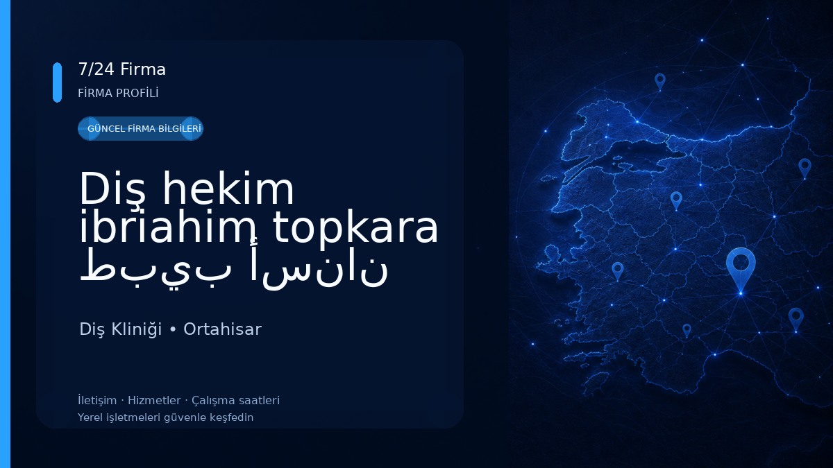 Diş hekim ibriahim topkara طبيب أسنان عربي Diş Kliniği