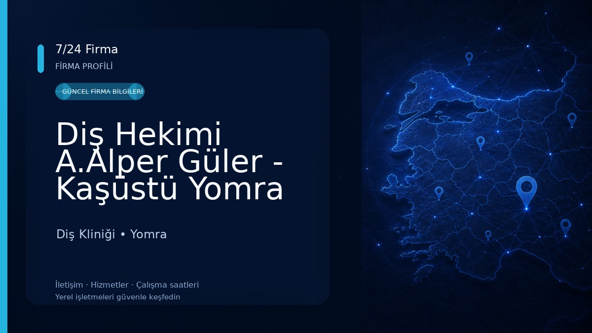 Diş Hekimi A.Alper Güler - Kaşüstü Yomra Diş Kliniği Diş Kliniği