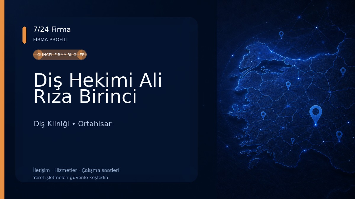 Diş Hekimi Ali Rıza Birinci Diş Kliniği